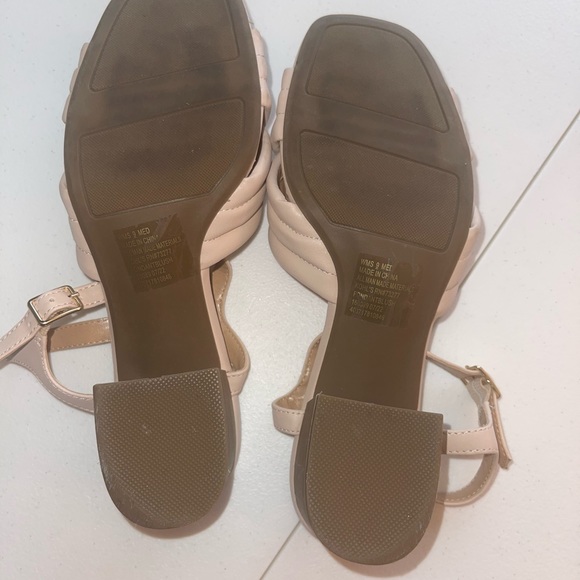 LC Lauren Conrad Fondant Women's Blush Memory Foam Wedge Heeled Sandals Size 9 - Picture 11 of 16